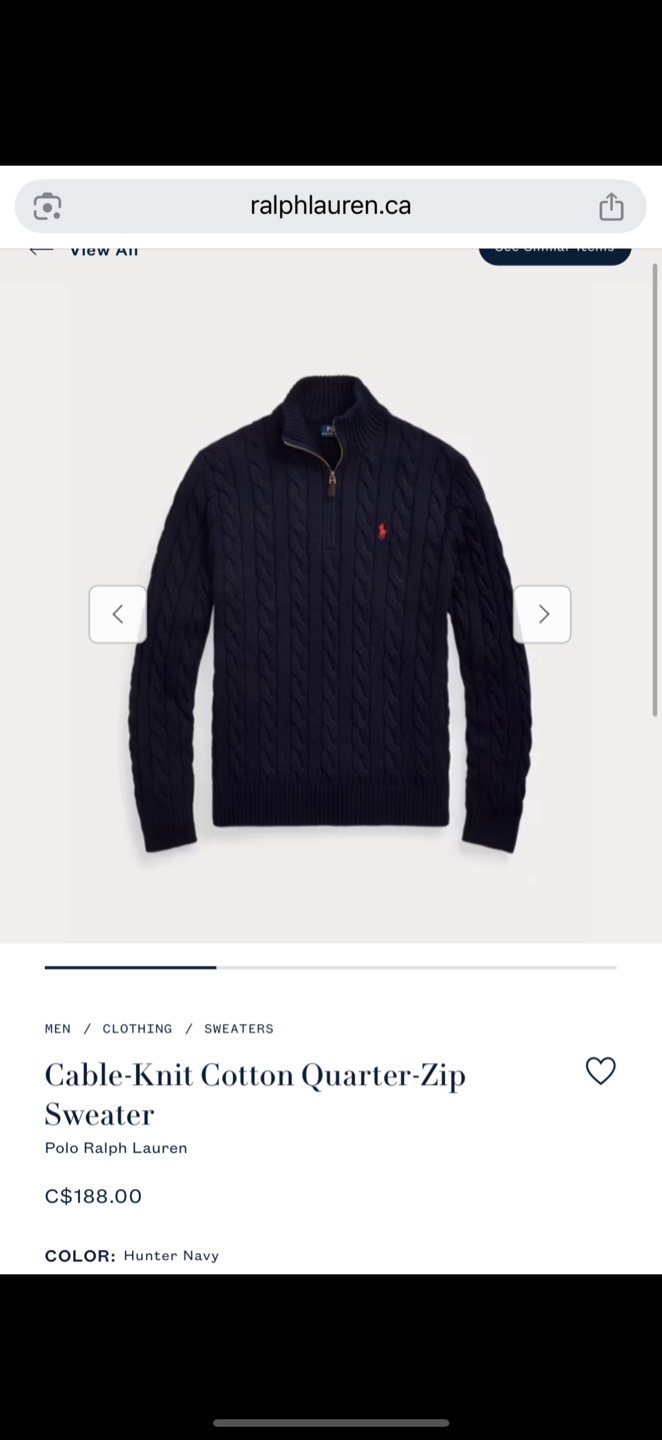 Brand New Ralph Lauren Polo Quarter zip Sweater. - photo 5