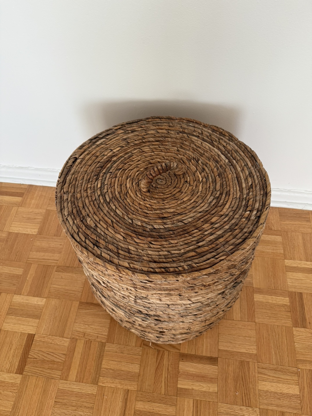 Woven Basket with Lid