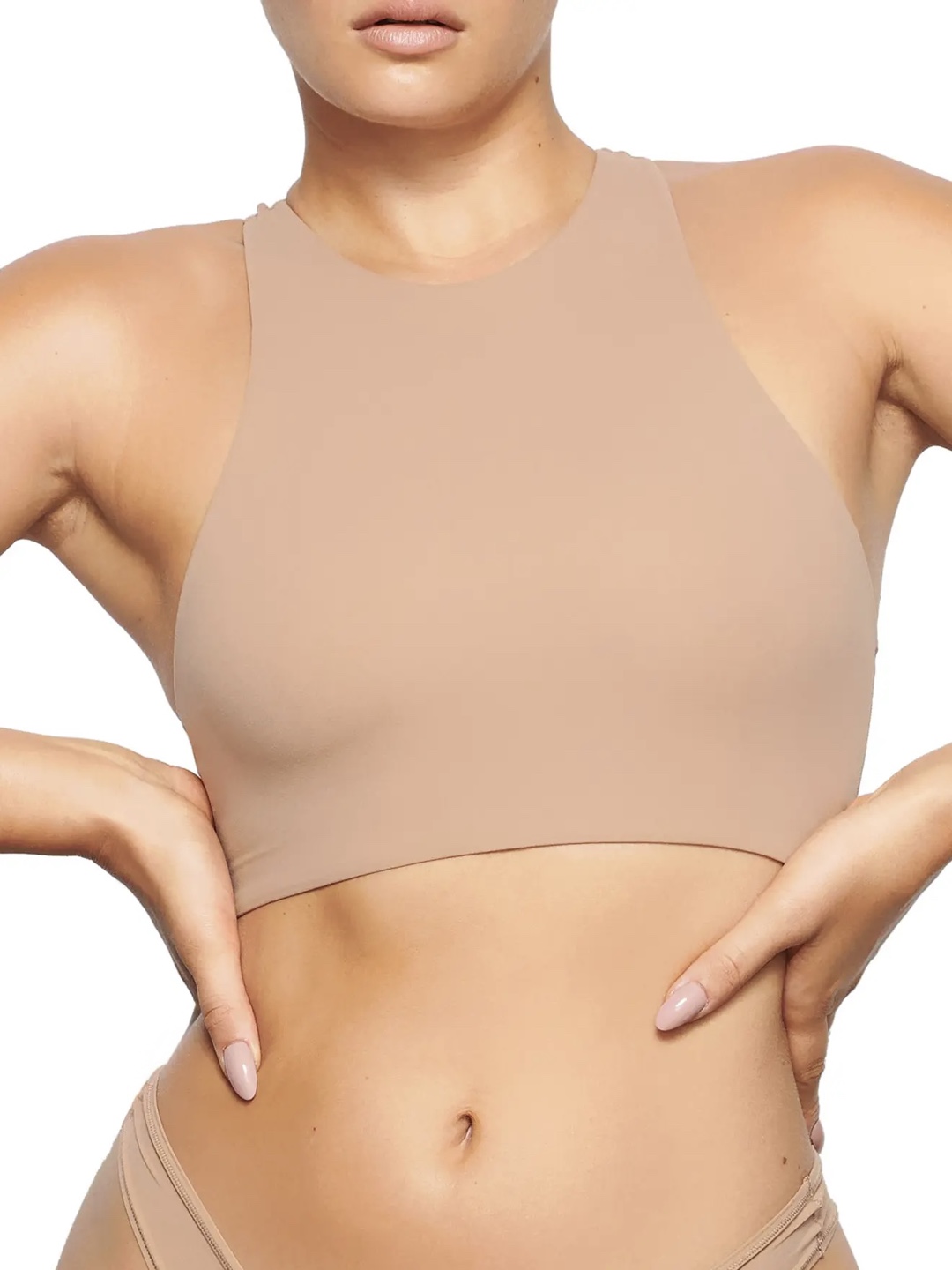 SKIMS Fits Everybody High Neck Bralette – Clay – XS - photo 4