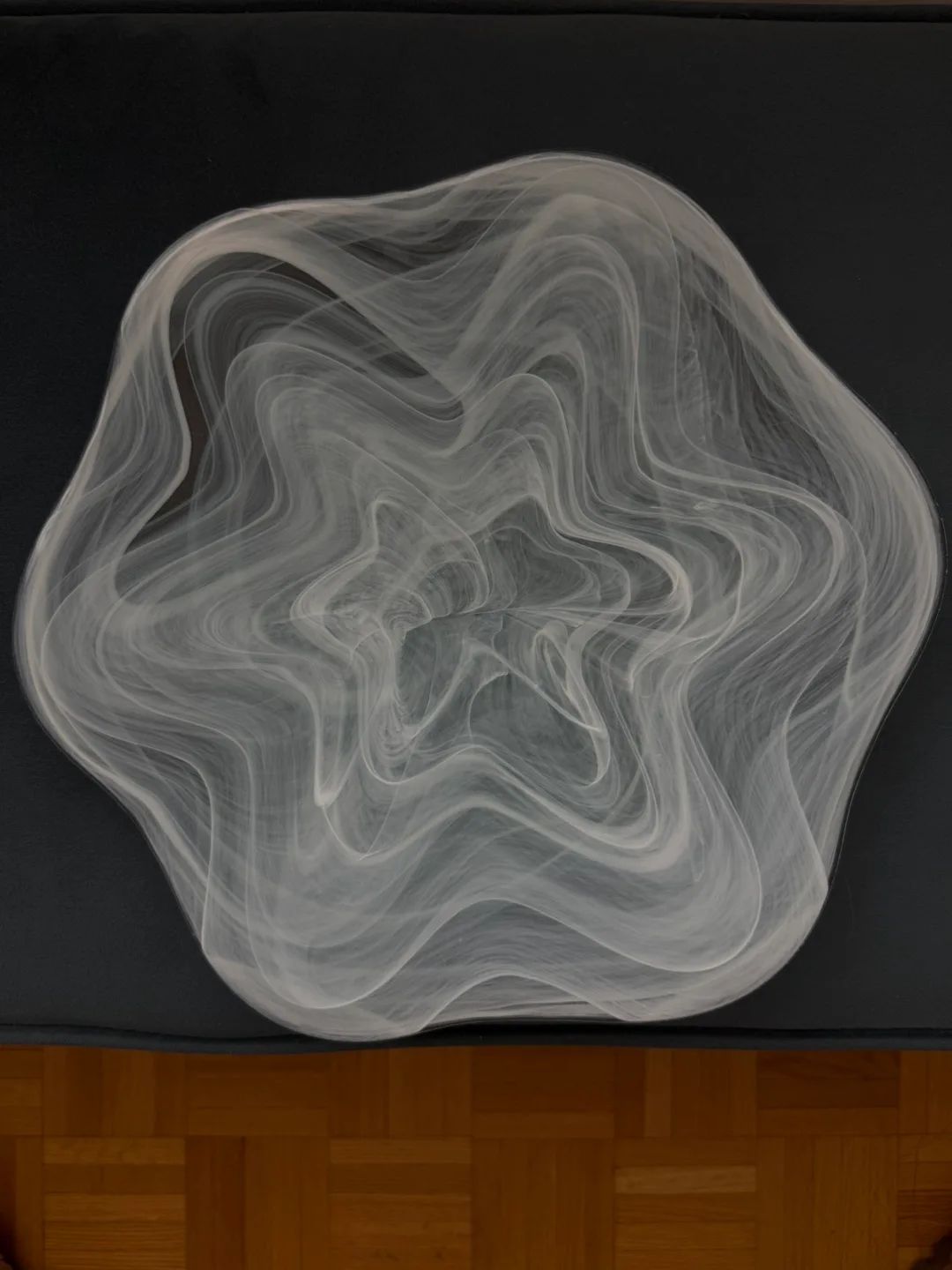 White Swirl Glass Bowl thumbnail