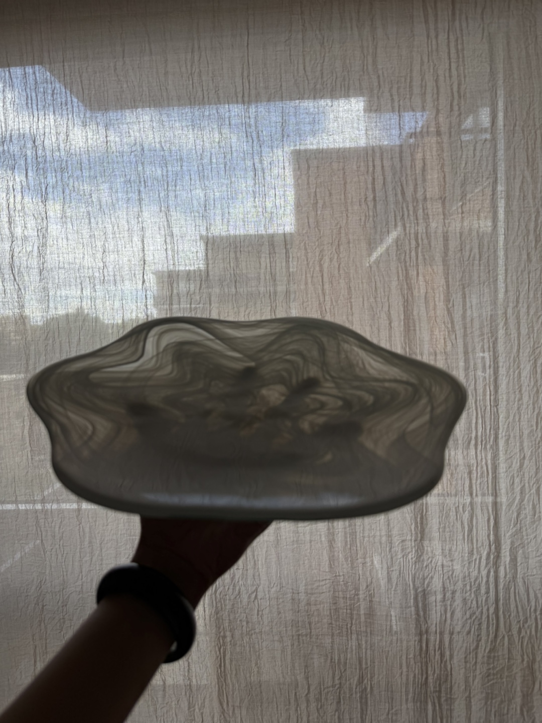 White Swirl Glass Bowl - photo 4