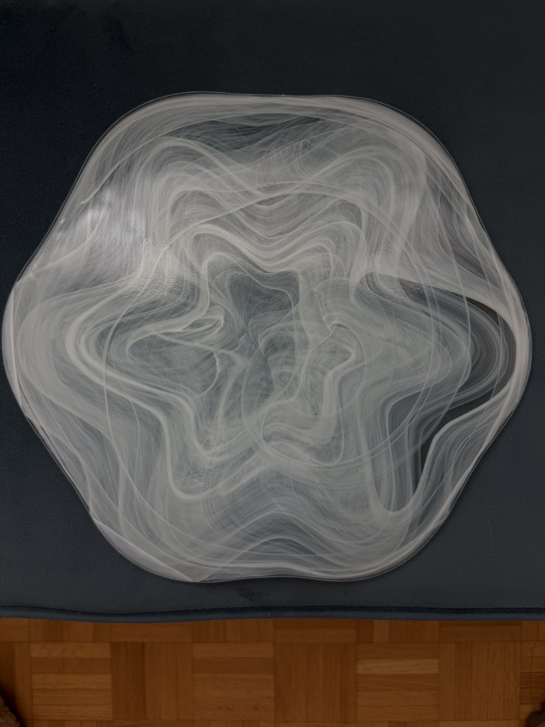 White Swirl Glass Bowl - photo 2