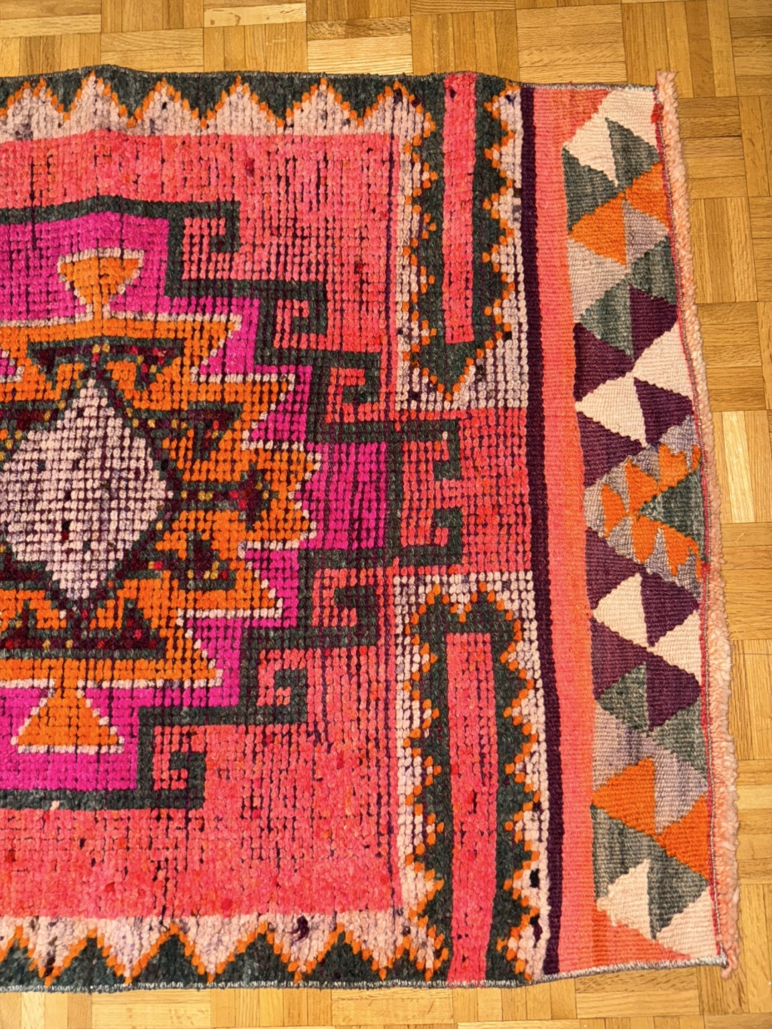 Red Moroccan Runner Rug - photo 2