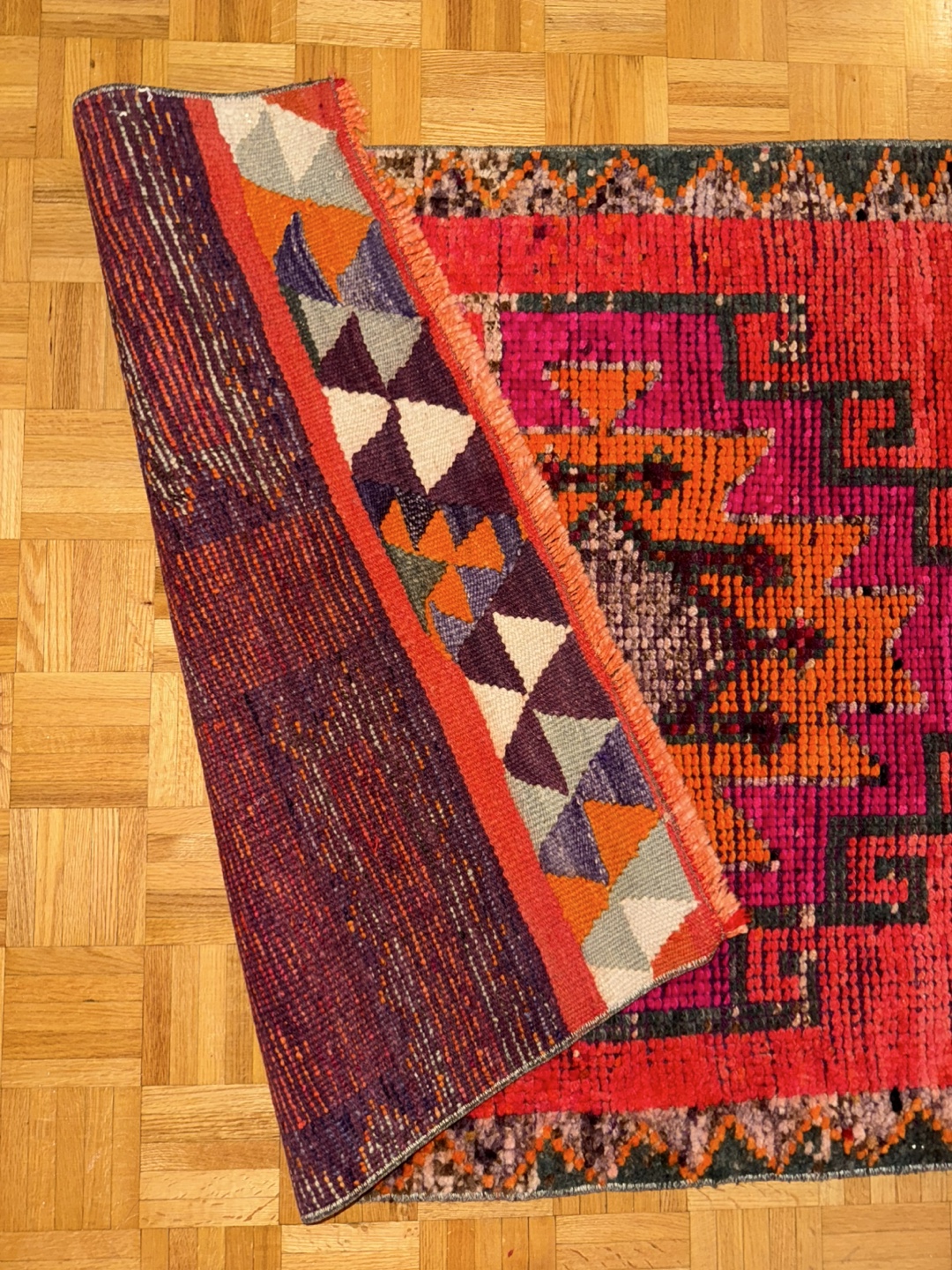 Red Moroccan Runner Rug - photo 5
