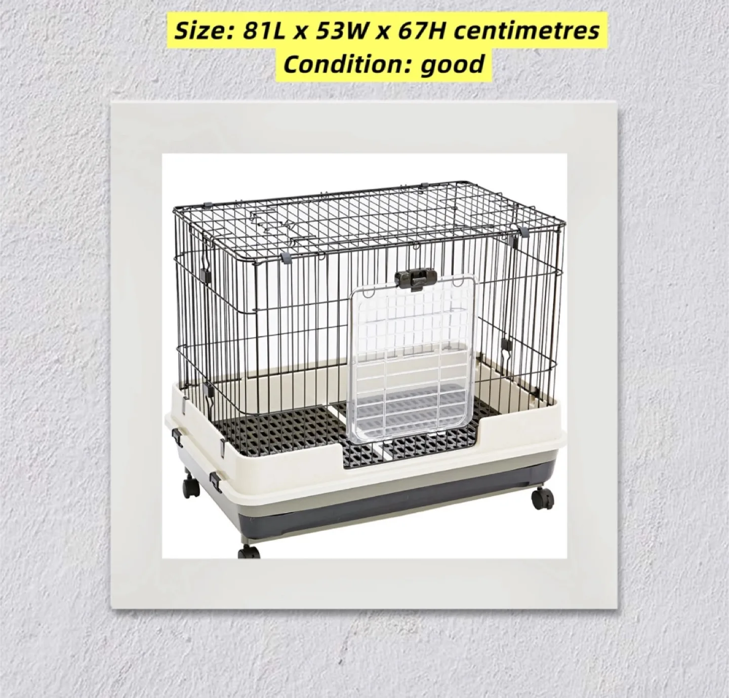 Pet Cage - 81L x 53W x 67H cm thumbnail