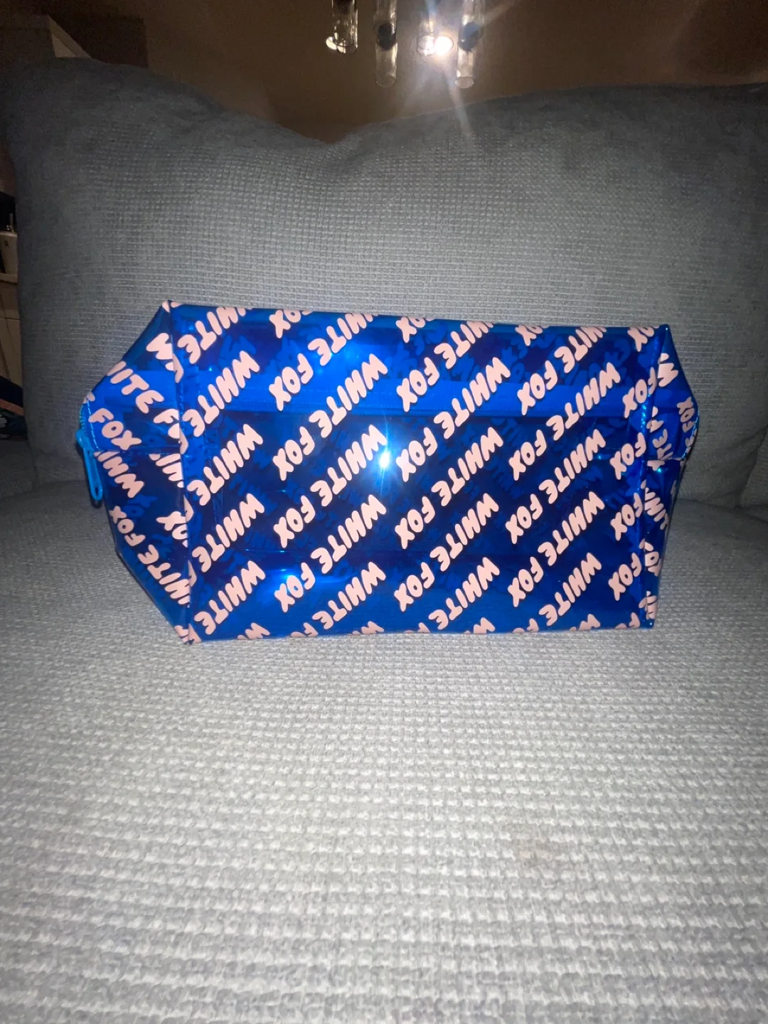 White Fox Cosmetic Bag - Blue thumbnail