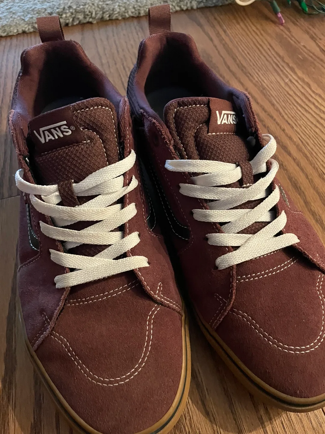 Vans Suede Skate Shoes, Maroon thumbnail