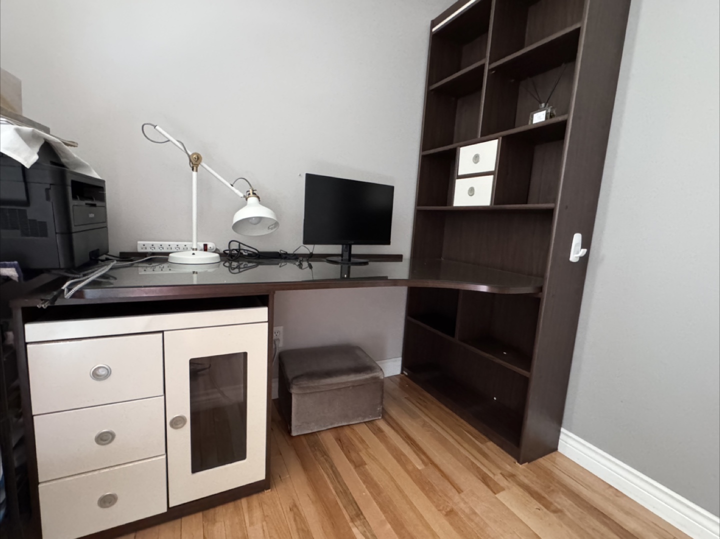 Desk with Storage Cabinet - photo 3