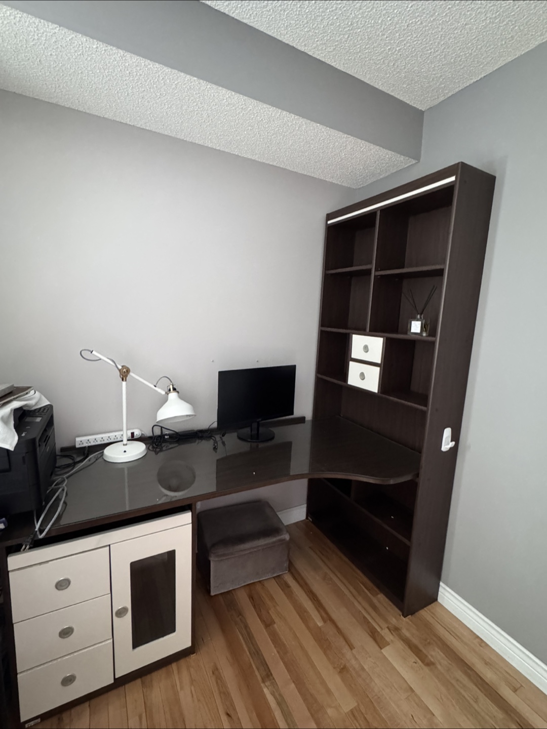 Desk with Storage Cabinet