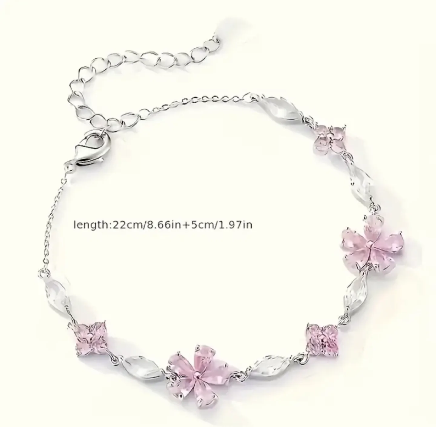 Pink Flower Charm Bracelet image indicator(5)