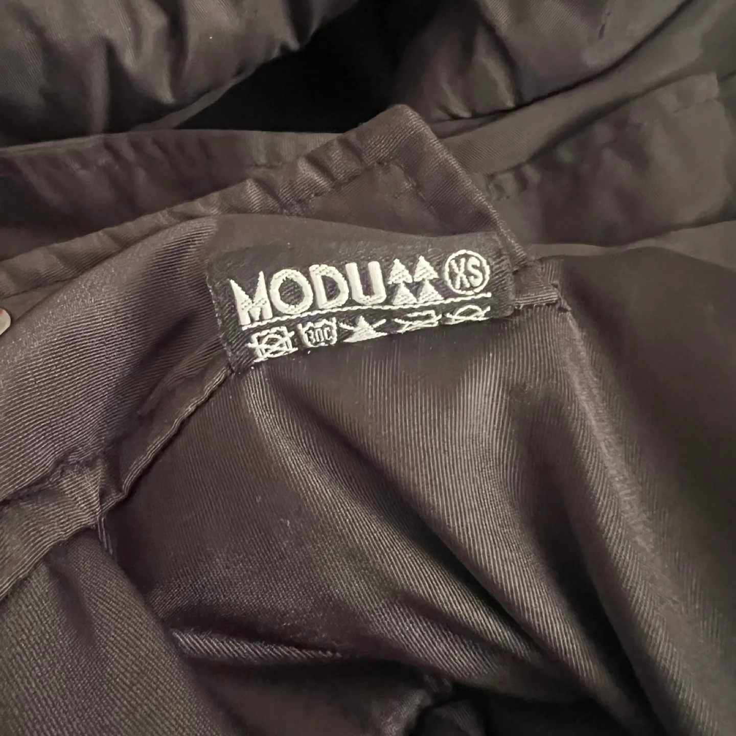 Reversible Unisex Blue&White Camo/Black Bomber Jacket image indicator(7)