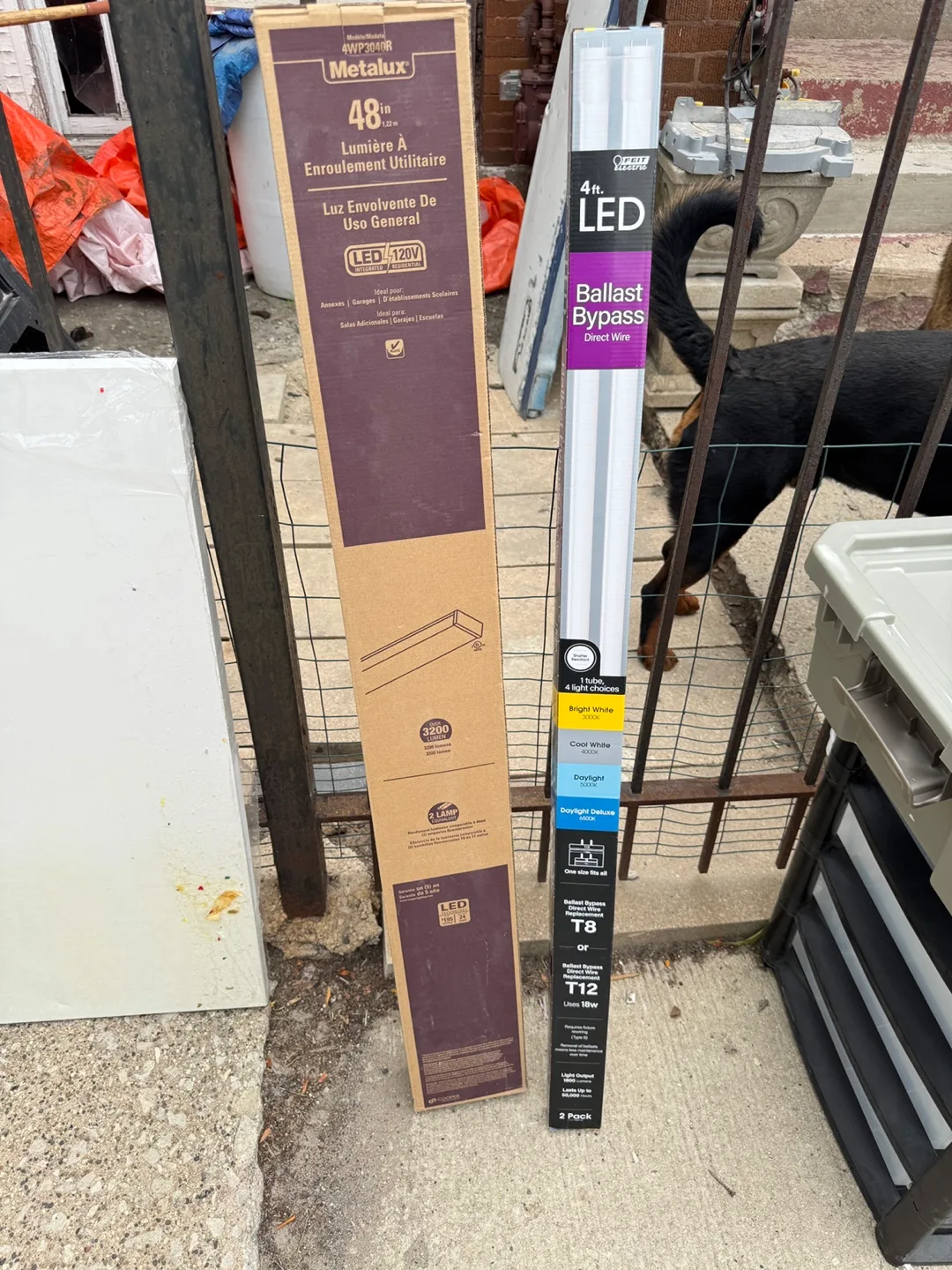 Metalux 48in LED Wrap Light & Feit 4ft LED Tube thumbnail