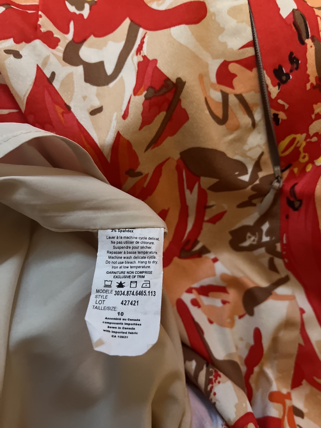 Laura Floral Skirt, lined - Size 10 - photo 5