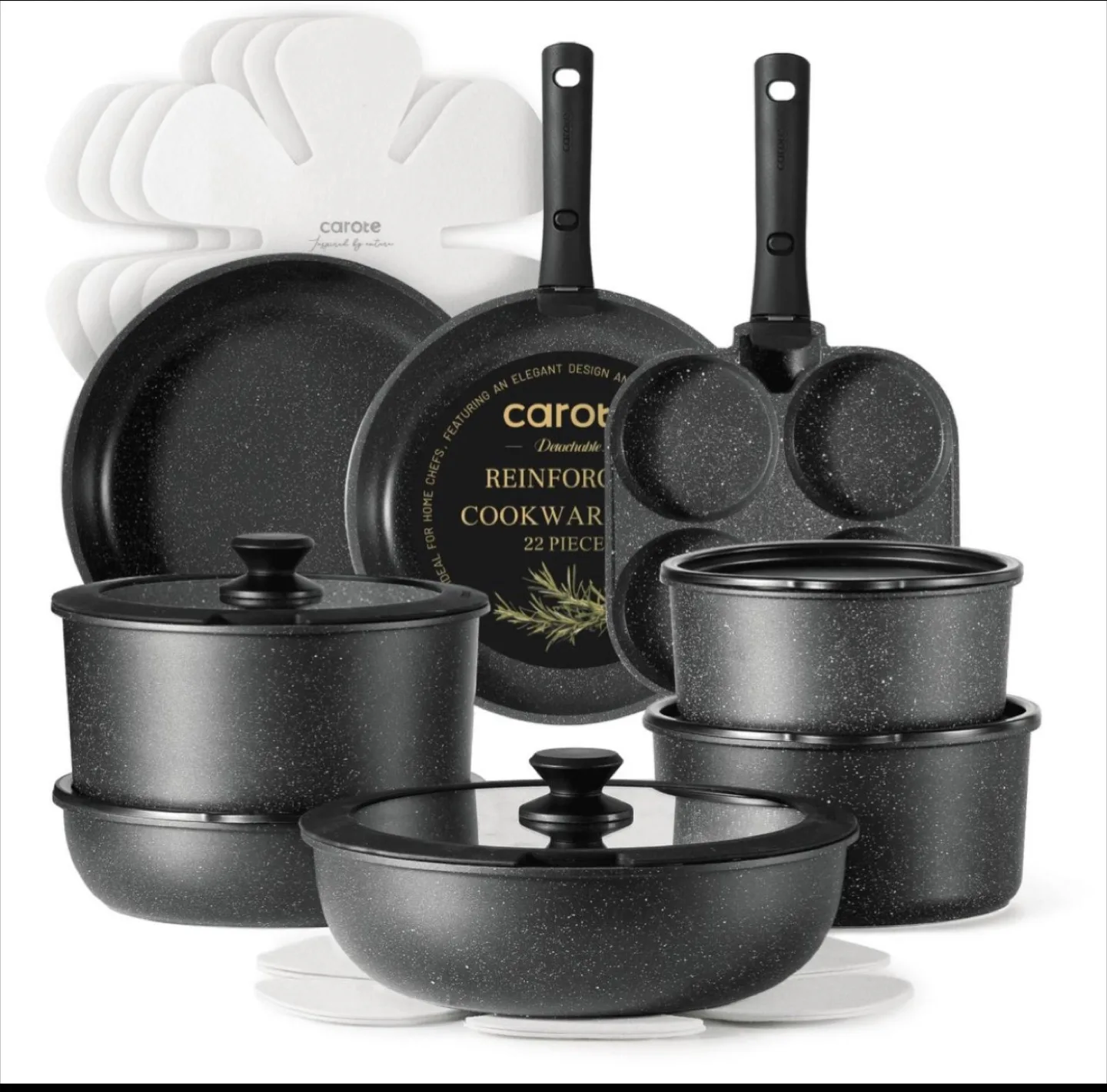NEW Carote 22-Piece Cookware Set + FREE 🎁 thumbnail
