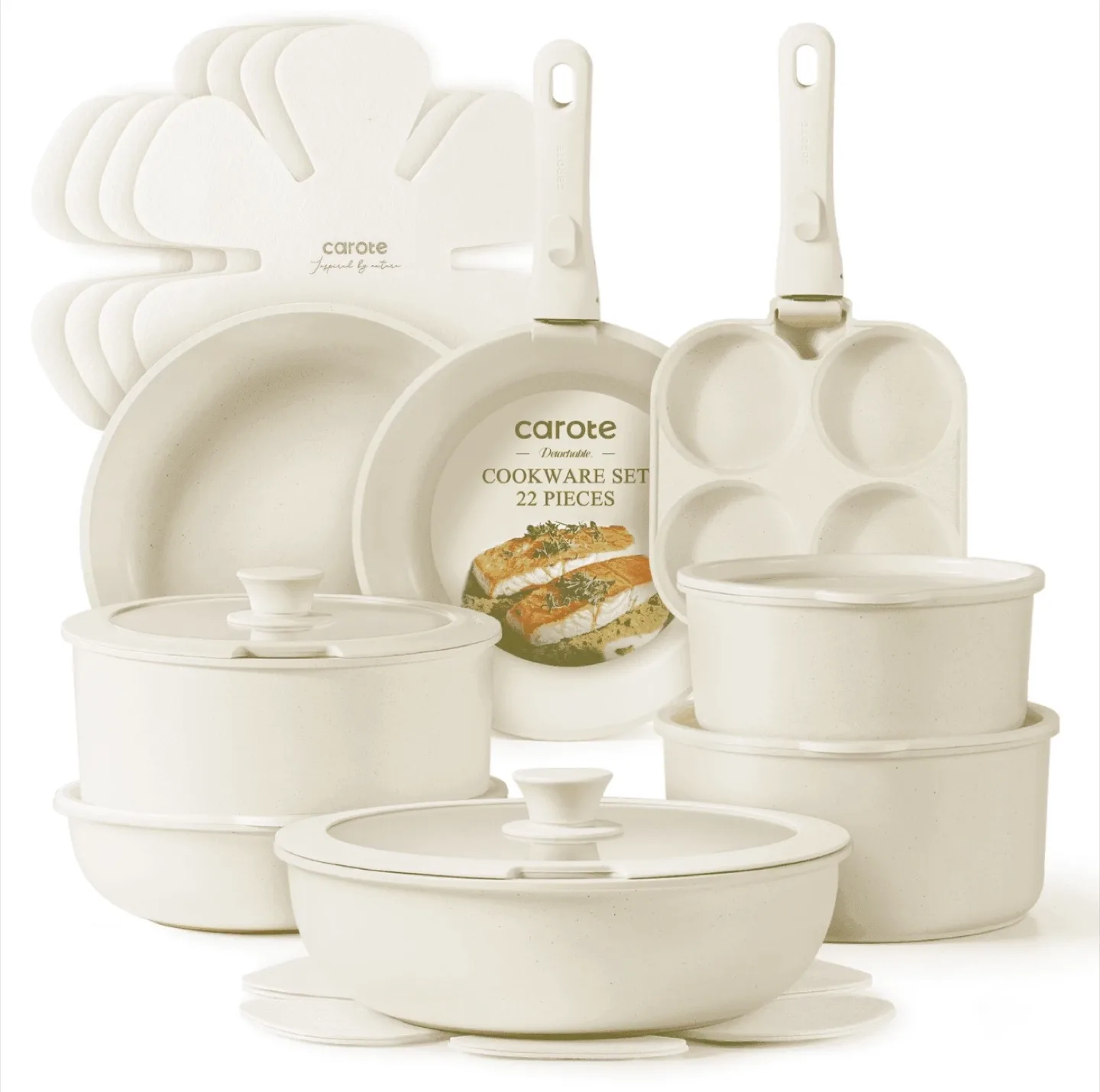 NEW Carote 22-Piece Cookware Set+ FREE 🎁 thumbnail