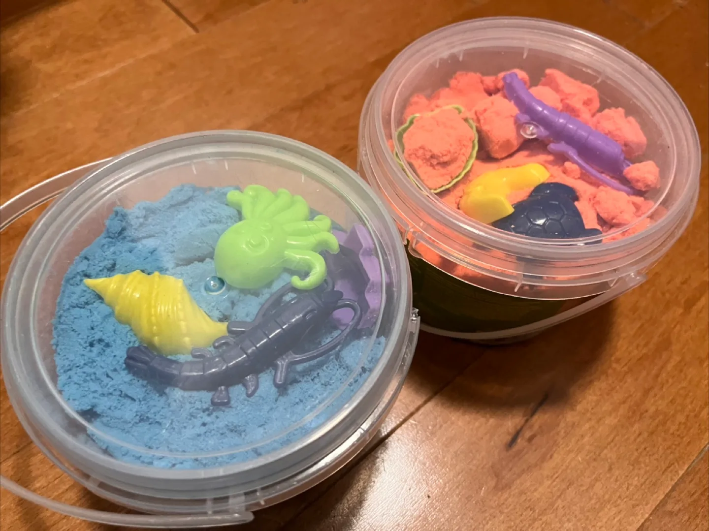 Dig & Play Sand Buckets - Blue & Orange thumbnail