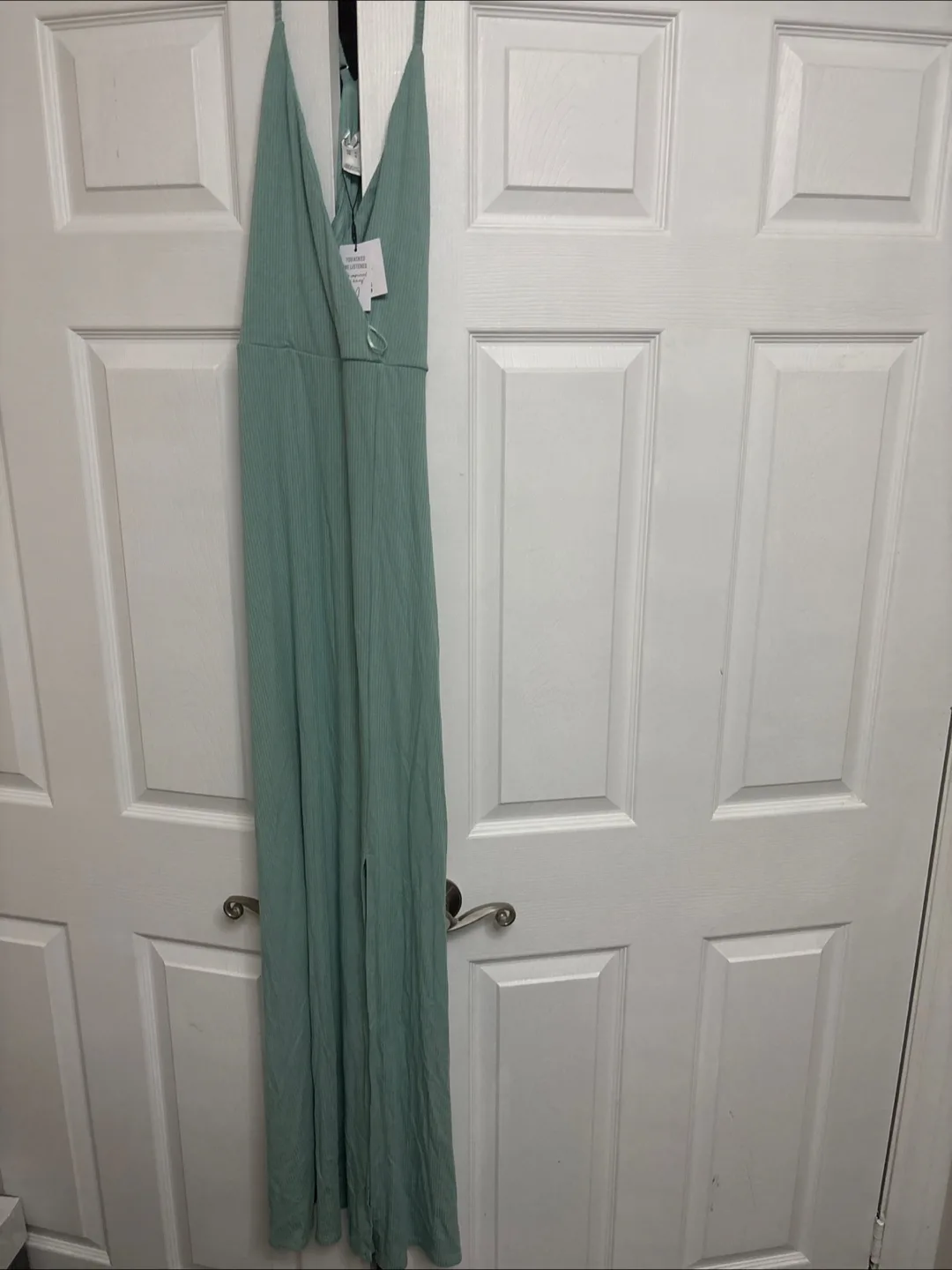 NEW tags on Beautiful  light teal blue Maxi Dress  M thumbnail
