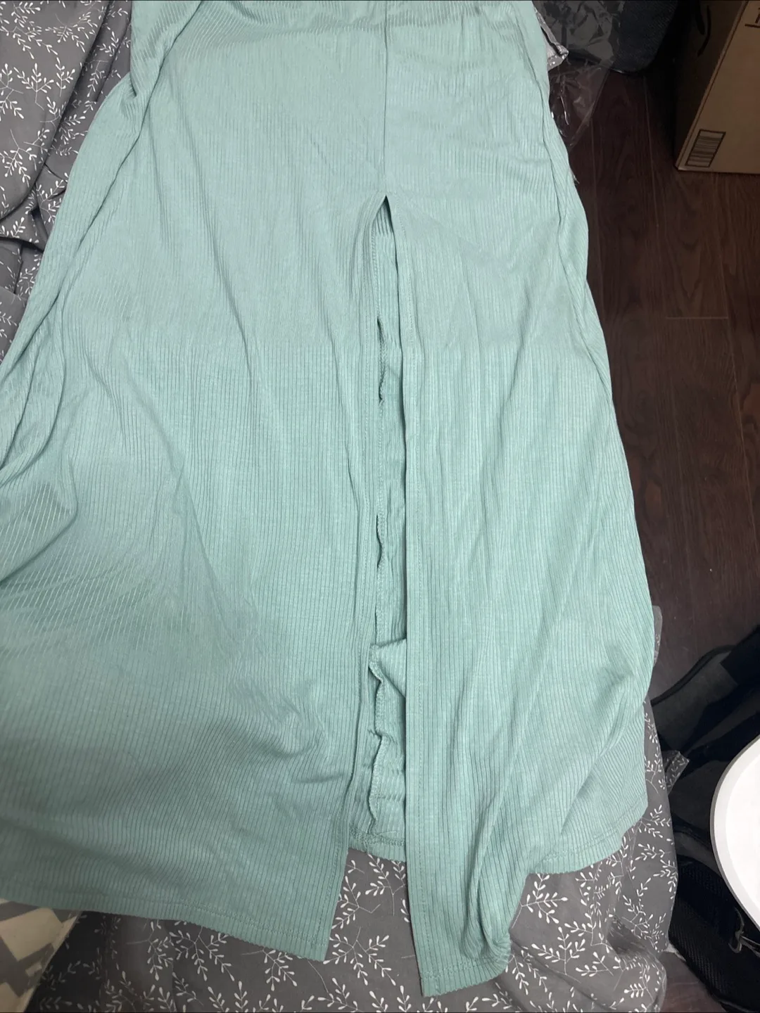 NEW tags on Beautiful  light teal blue Maxi Dress  M image indicator(3)