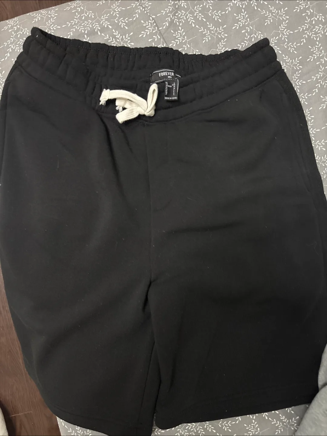 NEW Forever 21 Sweat Shorts - Grey & Black image indicator(2)