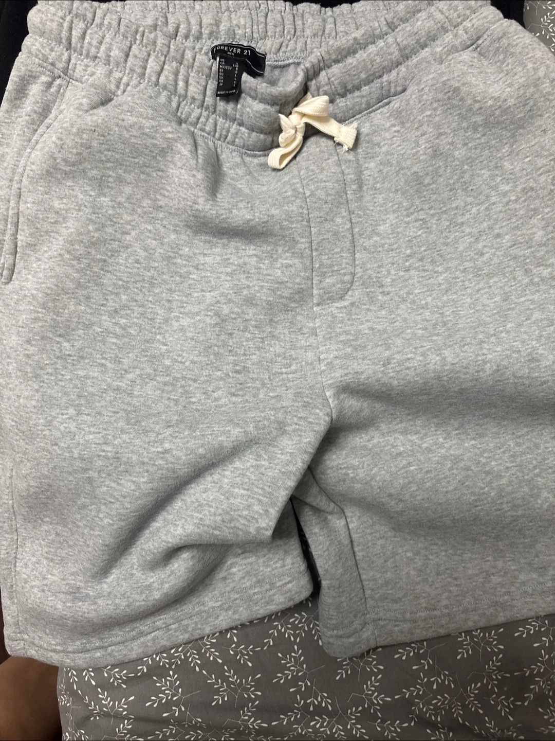 NEW Forever 21 Sweat Shorts - Grey & Black image indicator(3)