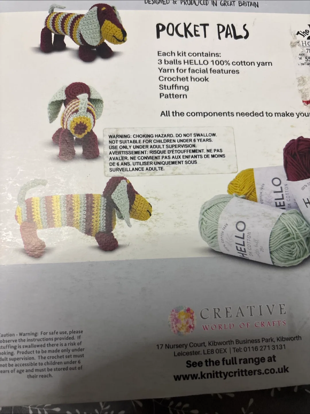 NEW Creative Knitty Critters Fig Sausage Dog Pocket Pal Kit image indicator(2)