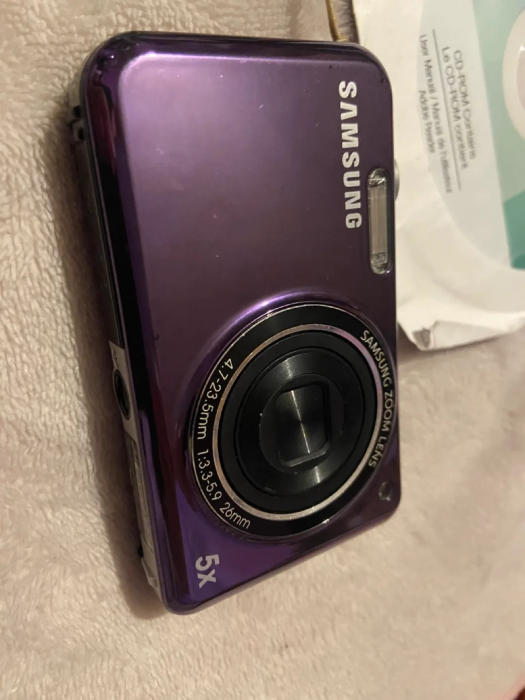 Samsung PL120 purple digital camera image indicator(3)