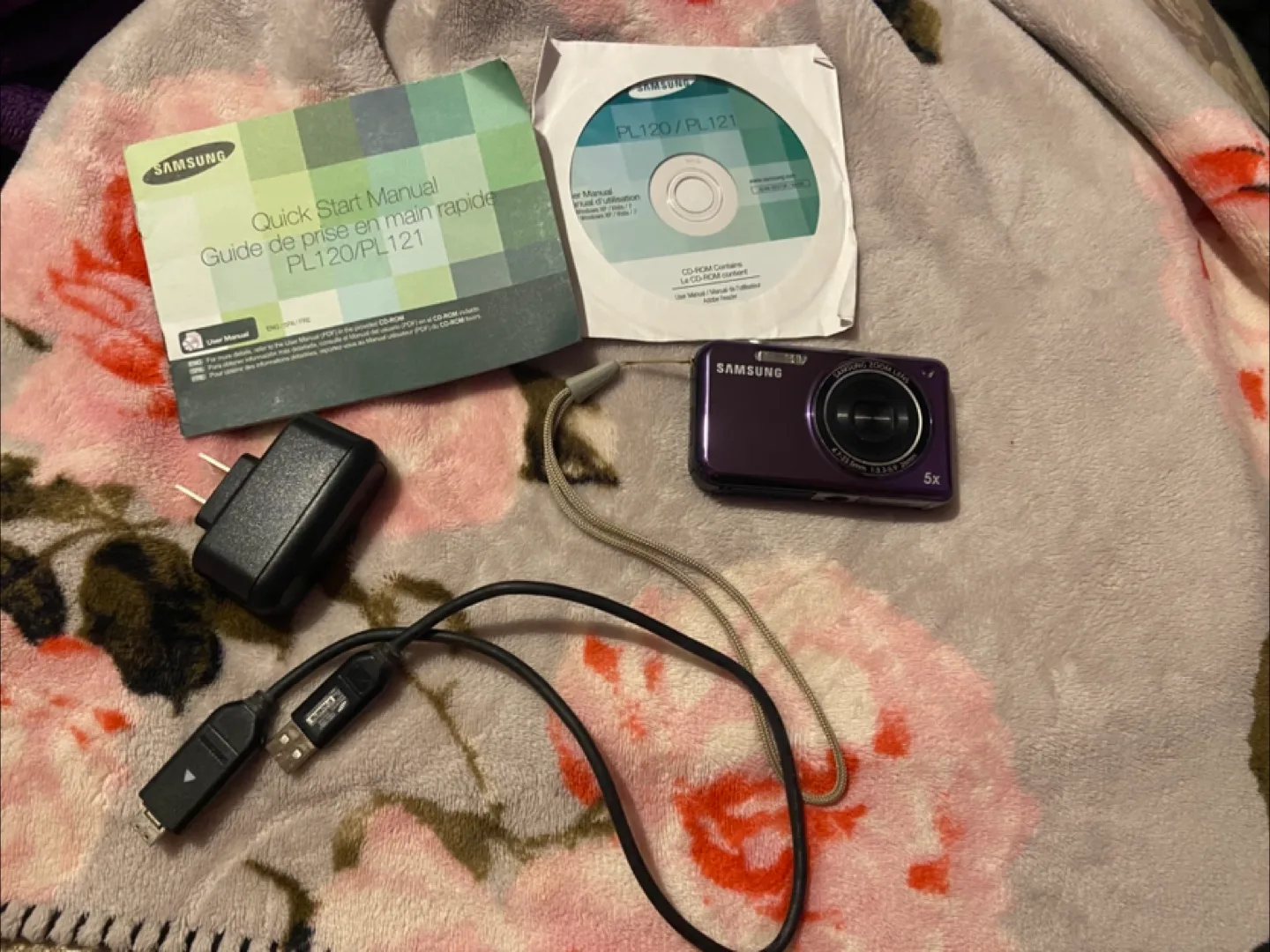 Samsung PL120 purple digital camera thumbnail