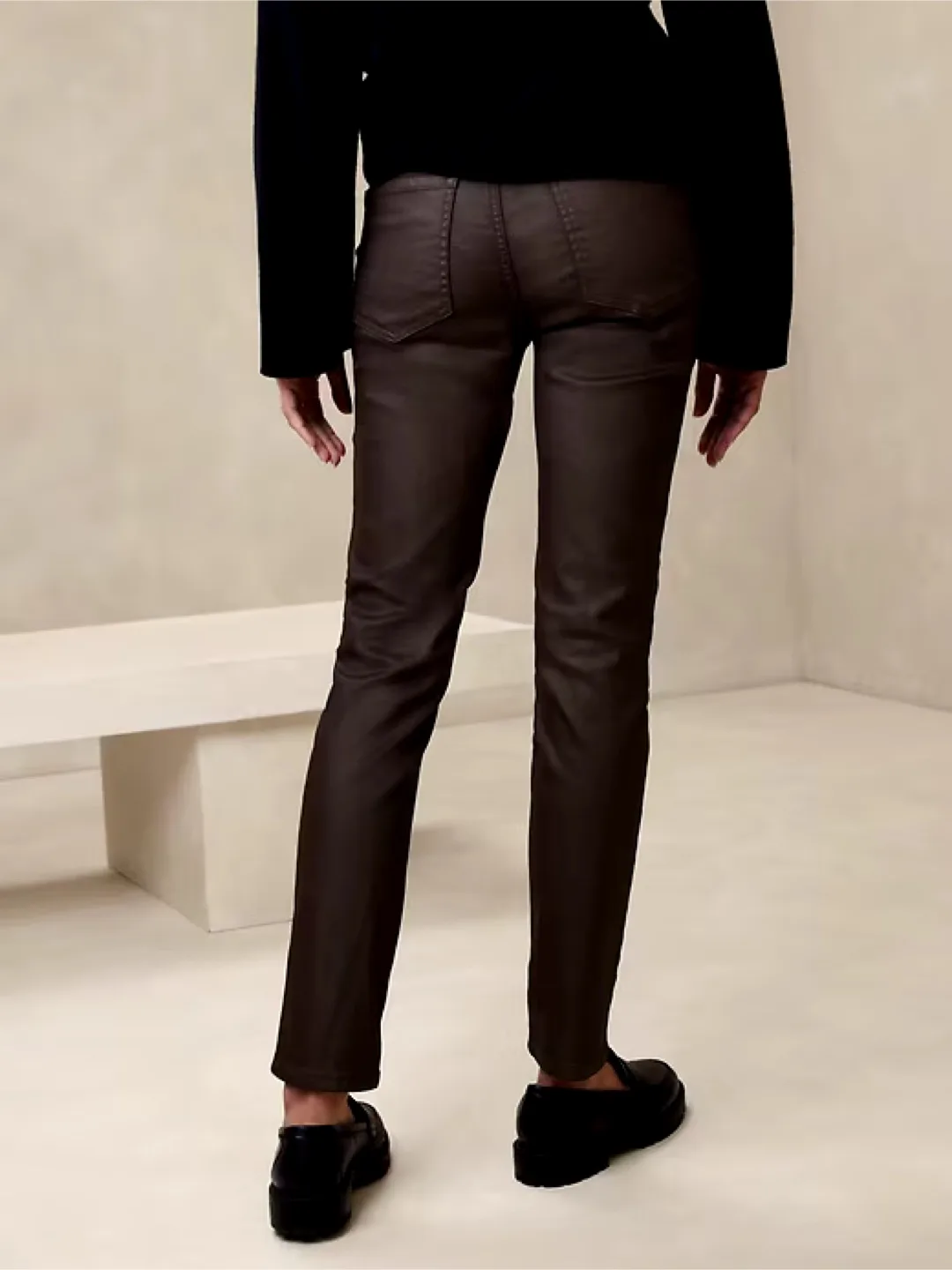 NWOT Banana Republic High-Rise Slim Coated Jeans Sz 26/2 thumbnail