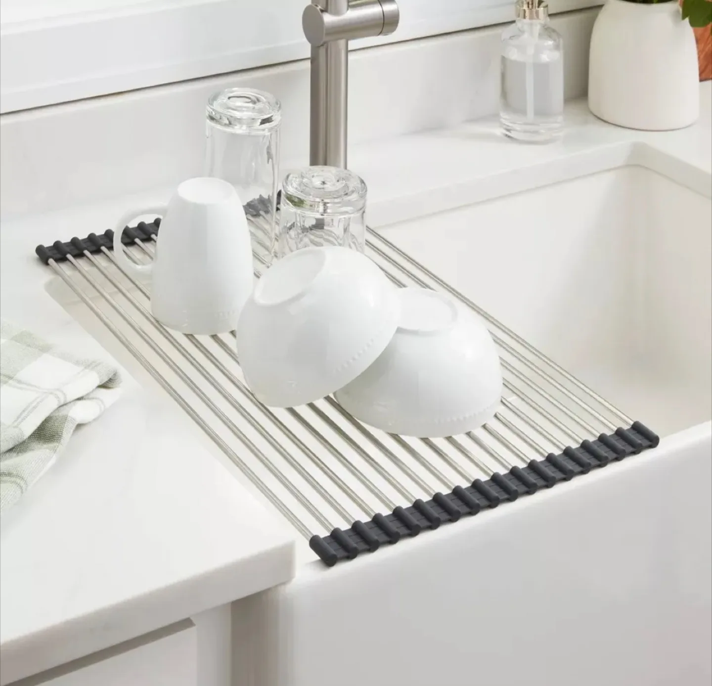 Brightroom  Roll-Up Dish Drying Rack Stainless Steel - Sealed thumbnail