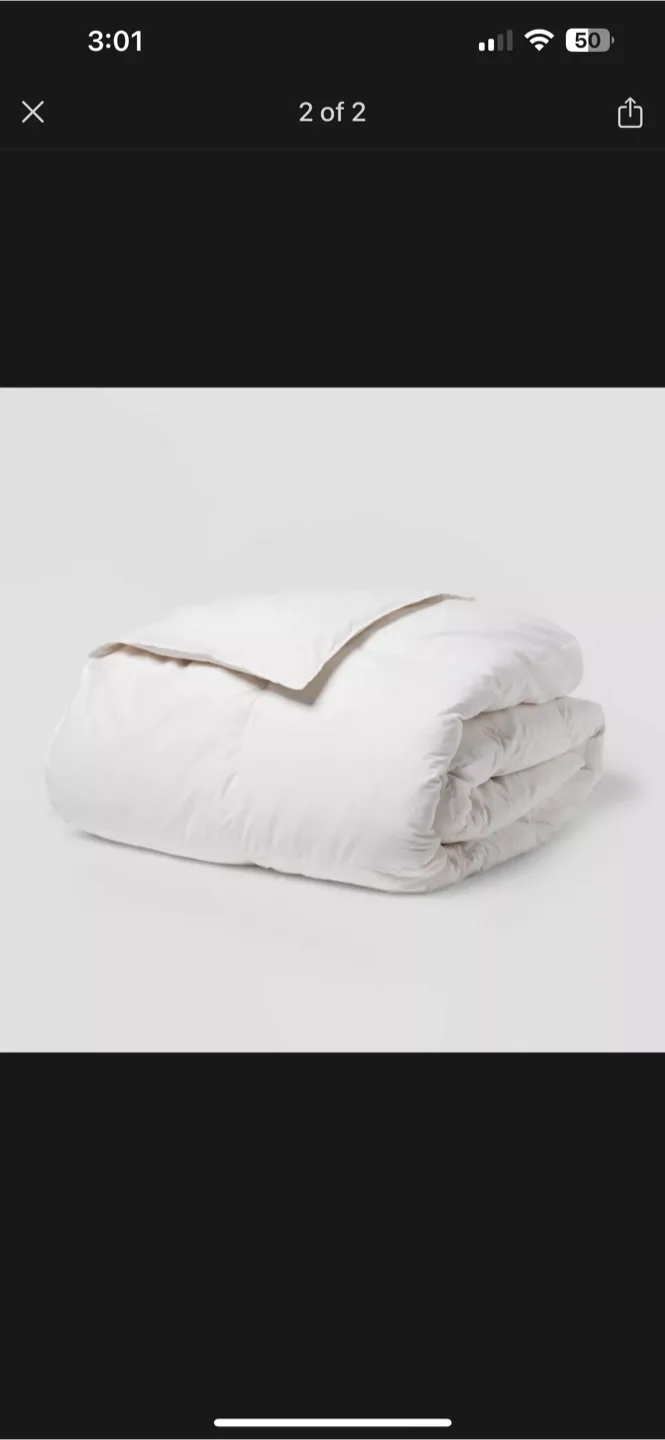 NEW Threshold™ All Seasons Feather & Down Comforter Full/Queen thumbnail