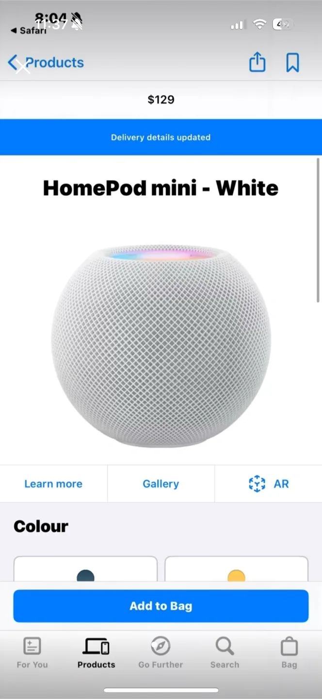 Apple HomePod Mini - White thumbnail