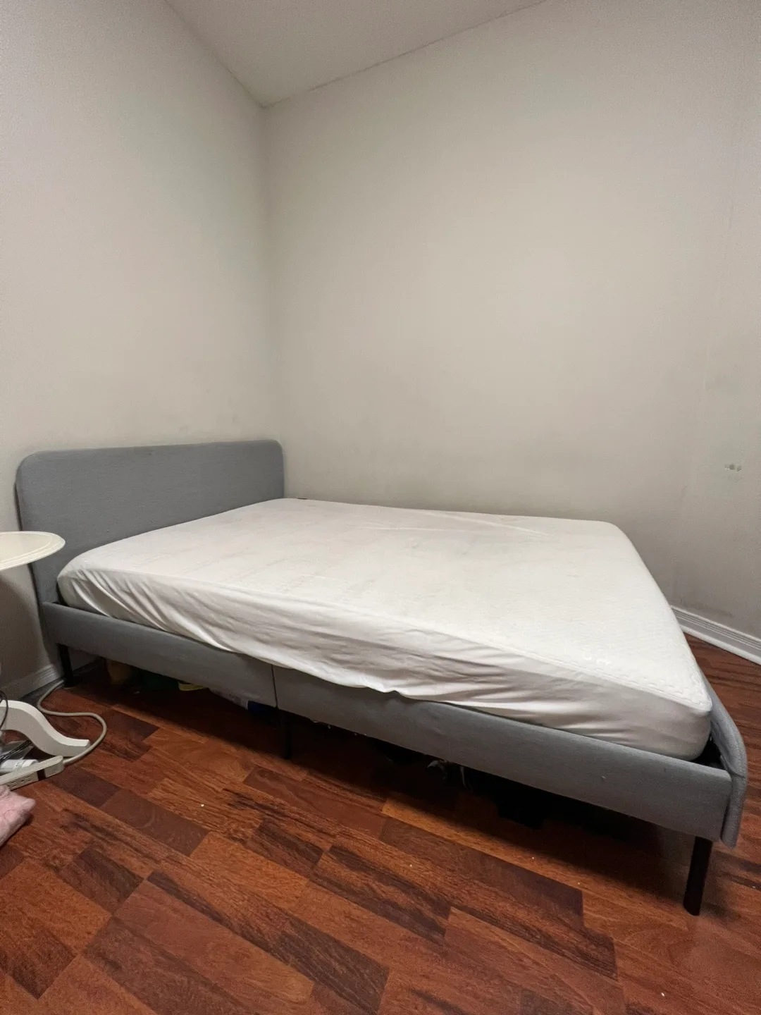 IKEA SLATTUM Full/Double Bed Frame - Light Gray image indicator(4)