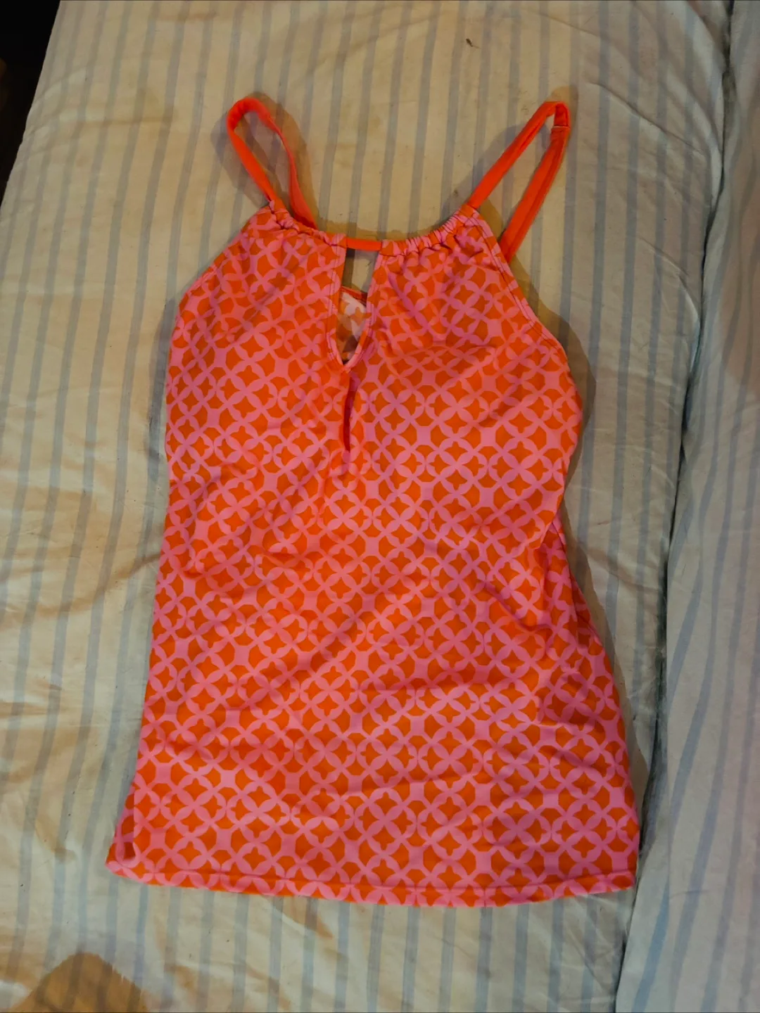 Pink Patterned Tank Top thumbnail