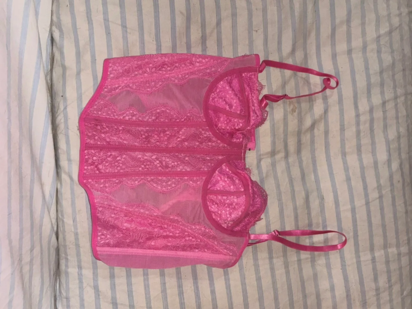 Pink Lace Bustier thumbnail