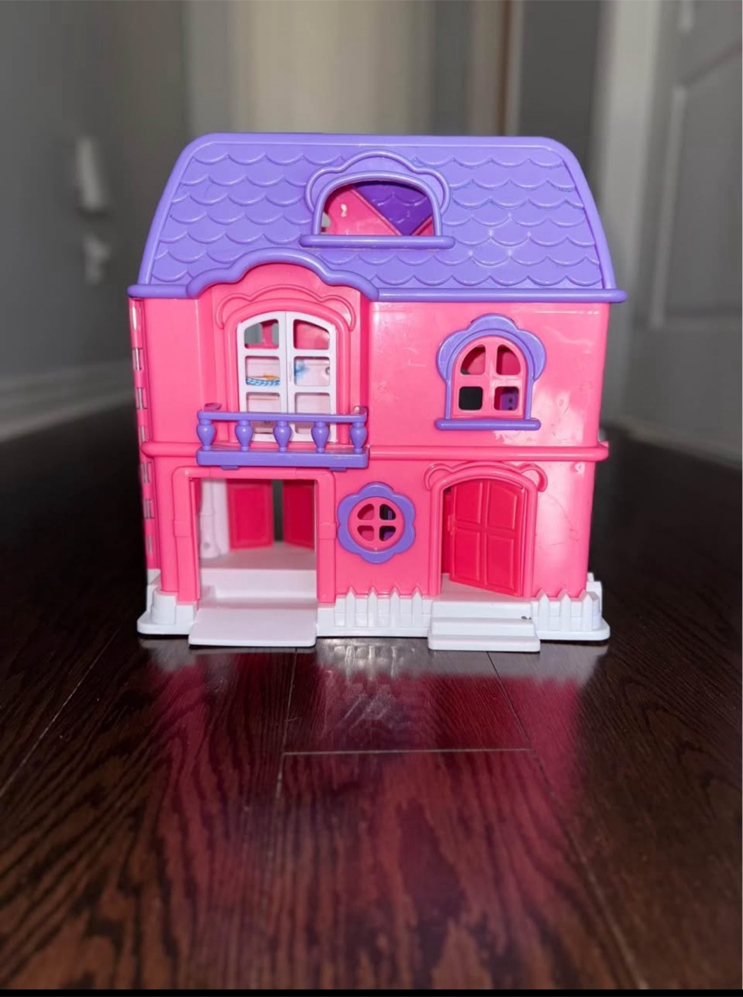 Kids Pink Dollhouse & kitchen set with food and utensils - photo 3