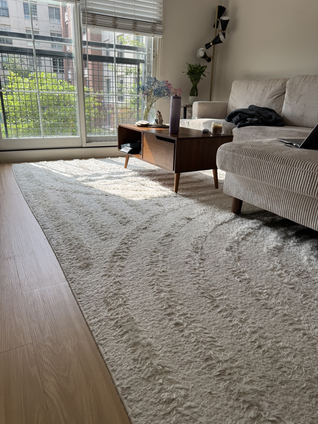Beige Shag Area Rug - Rectangle 7’10” * 10”