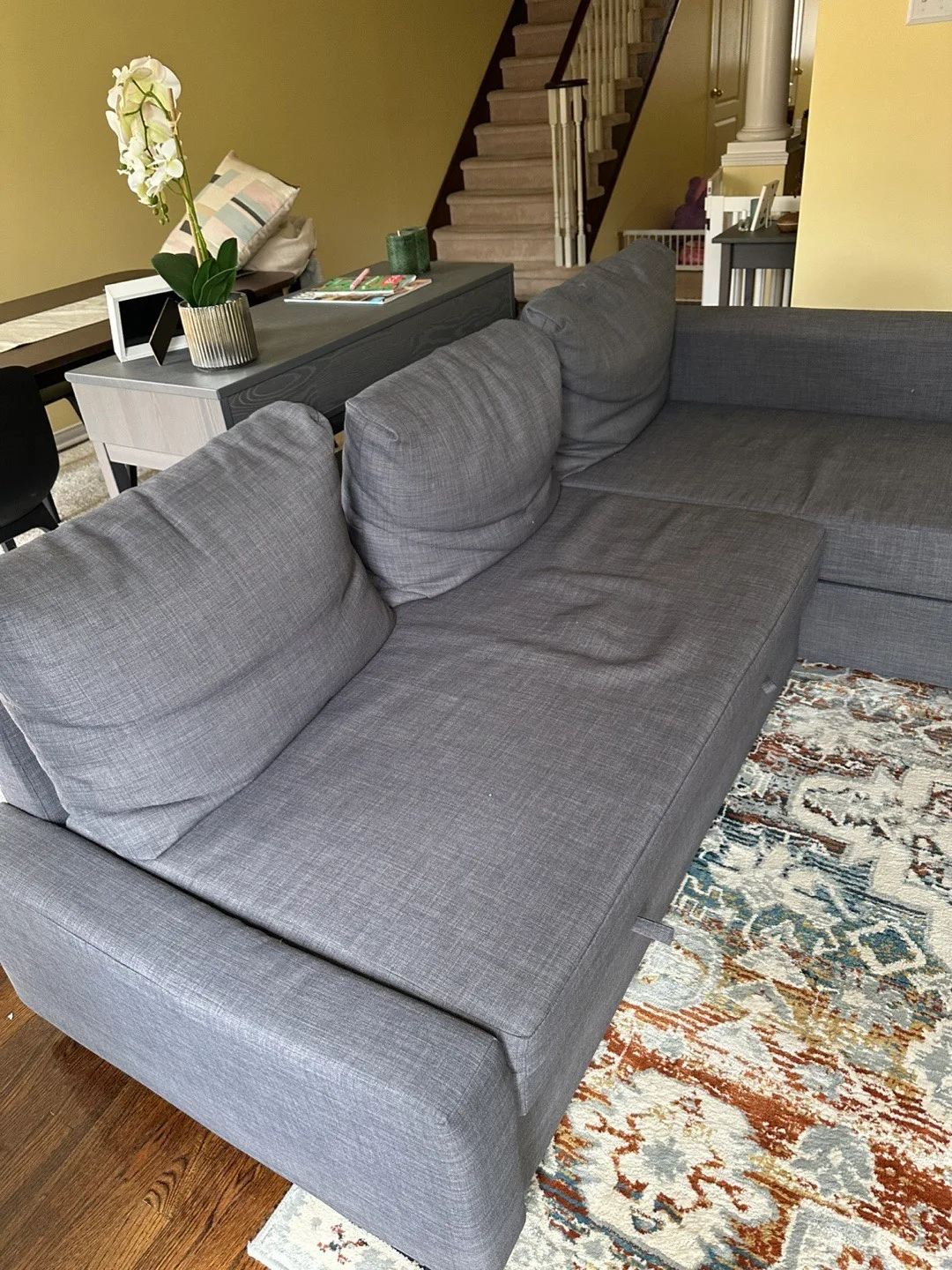 IKEA grey Friheten Sleeper Sectional Sofa(DELIVERY AVAILABLE) image indicator(5)
