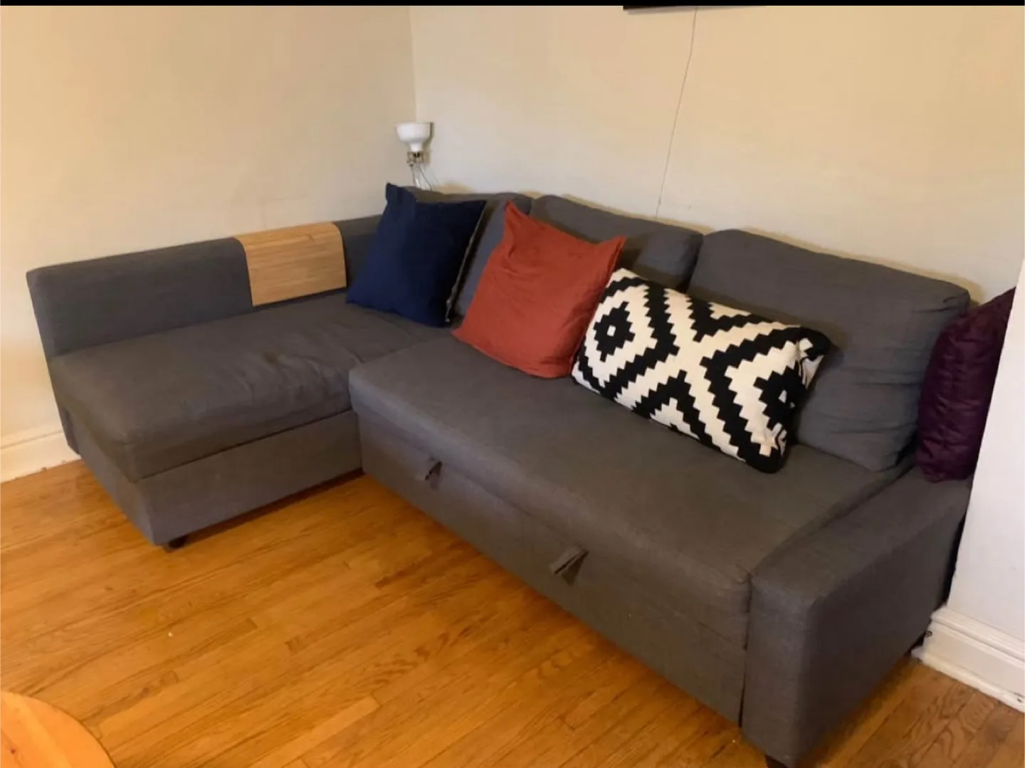 IKEA grey Friheten Sleeper Sectional Sofa(DELIVERY AVAILABLE) image indicator(9)