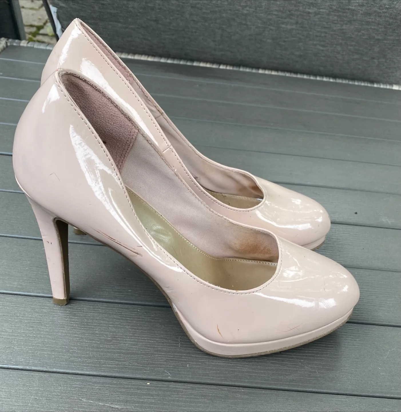 Fioni Beige Heels, Size 9.5 thumbnail