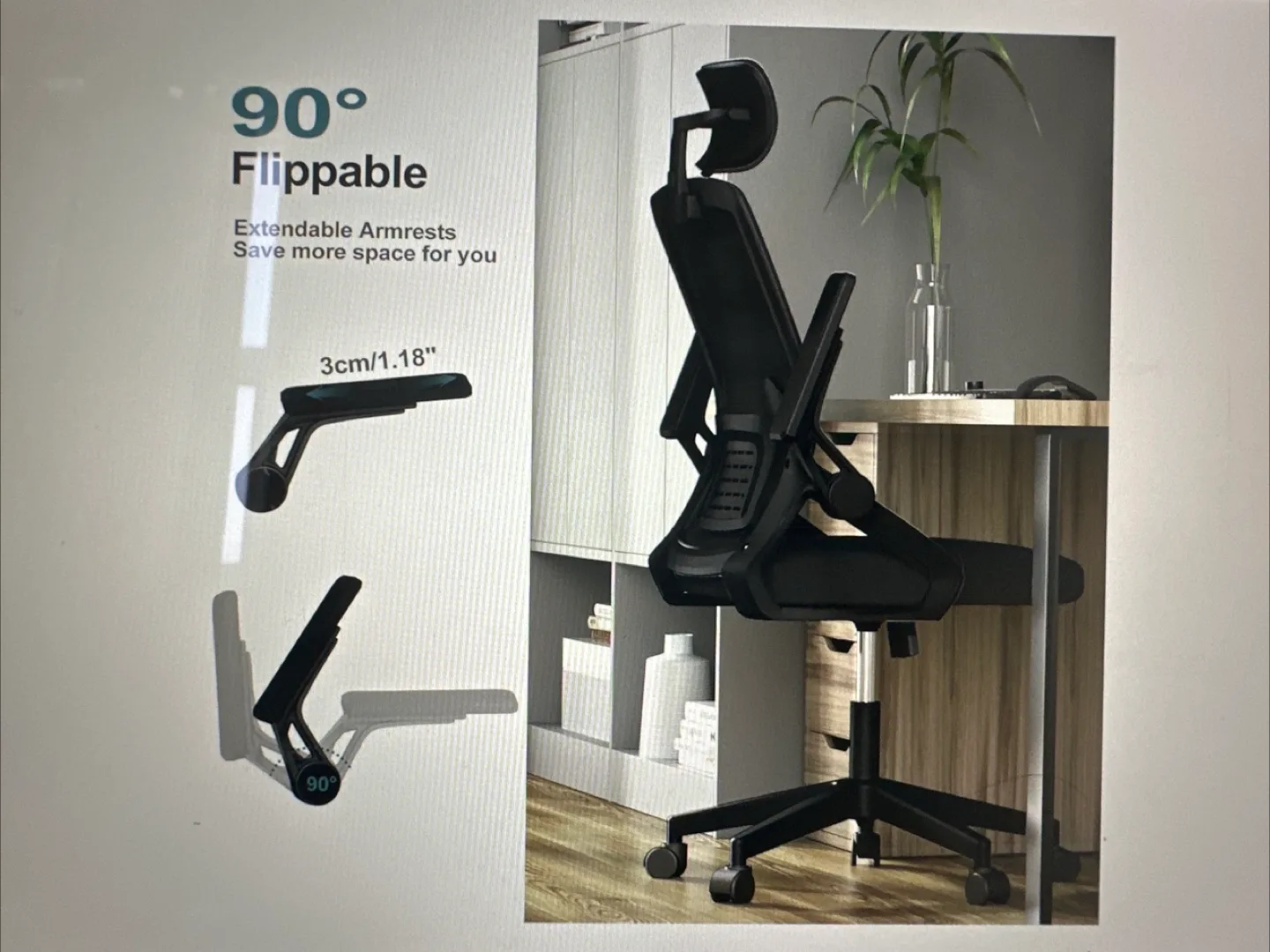 TREHOME High Back Ergonomic Office Chair image indicator(6)