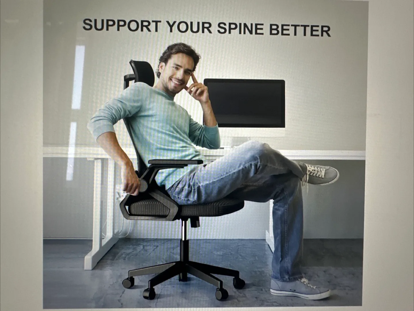 TREHOME High Back Ergonomic Office Chair image indicator(8)