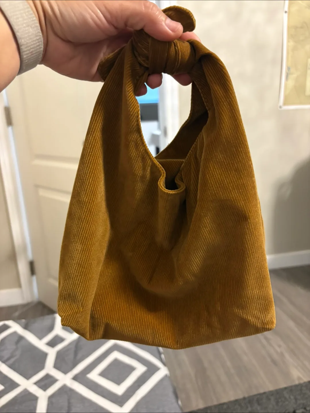 Merit Corduroy Knot Bag - Cute & Stylish! thumbnail
