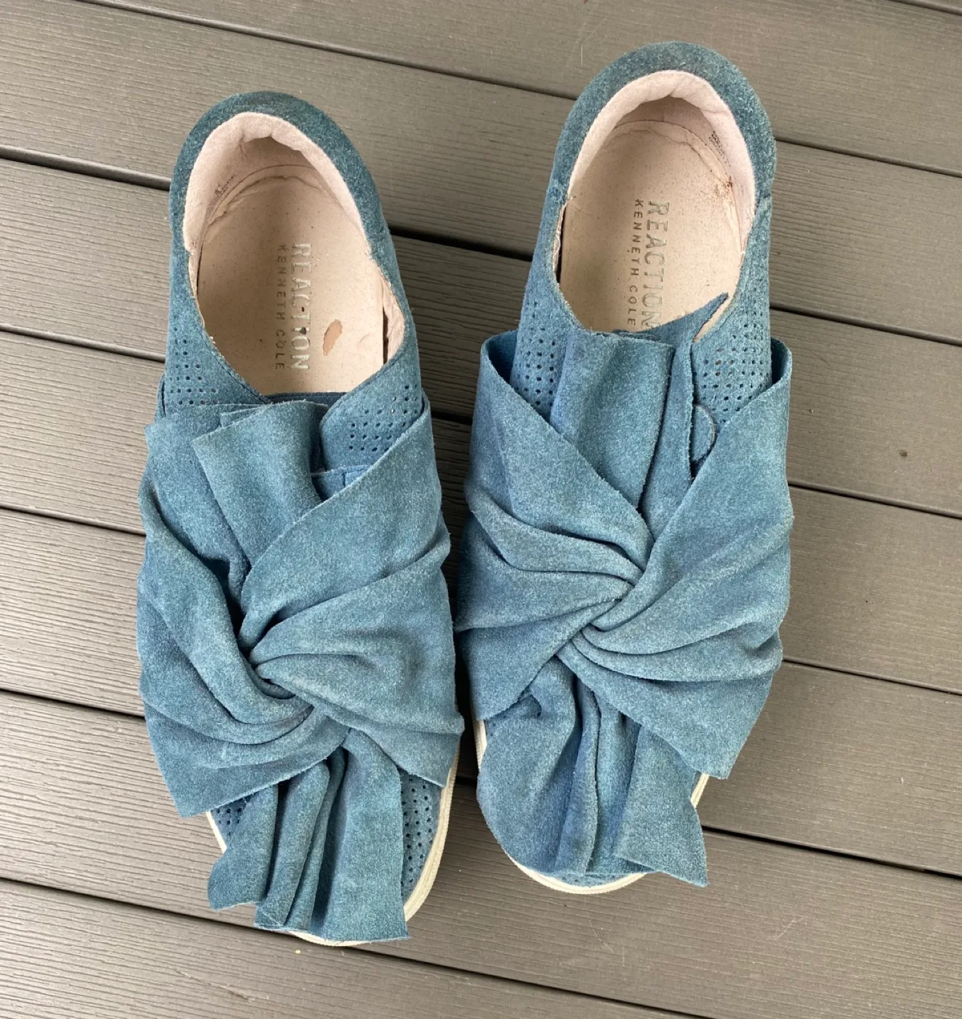 Kenneth Cole Suede Slip on Blue Sneakers 7 image indicator(3)