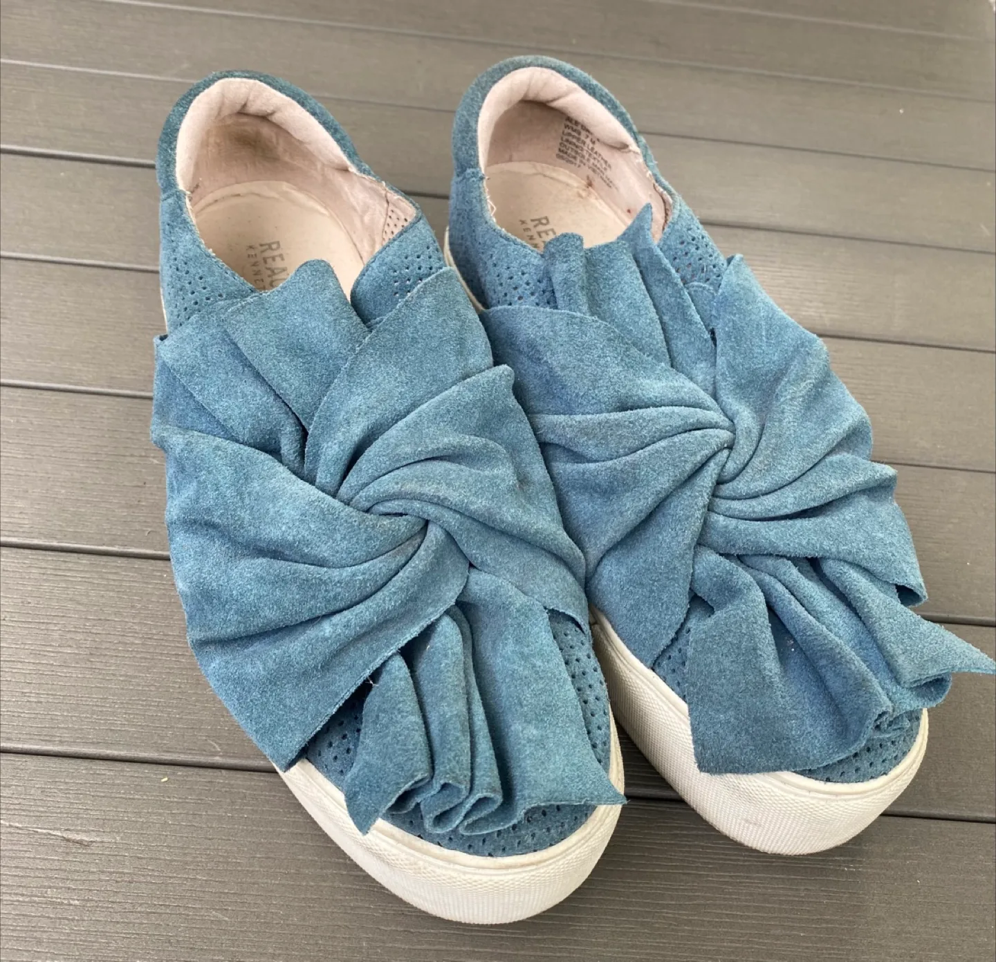 Kenneth Cole Suede Slip on Blue Sneakers 7 image indicator(2)