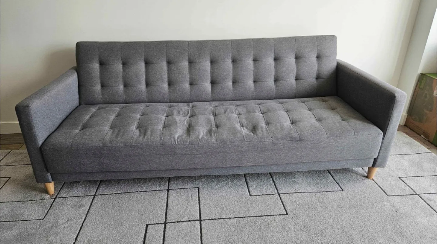 Wayfair Grey Futon Sofa Bed (delivery available) image indicator(6)