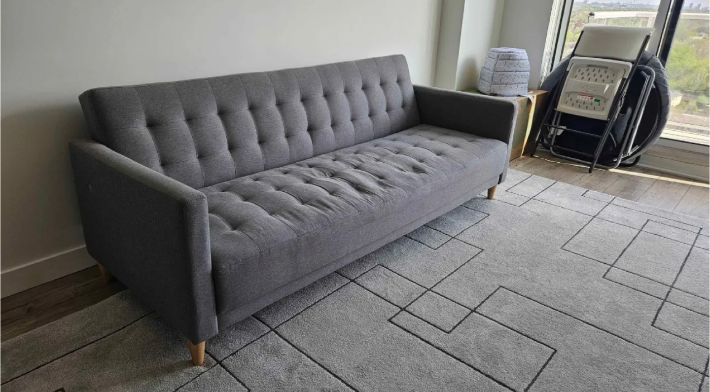Wayfair Grey Futon Sofa Bed (delivery available) image indicator(7)