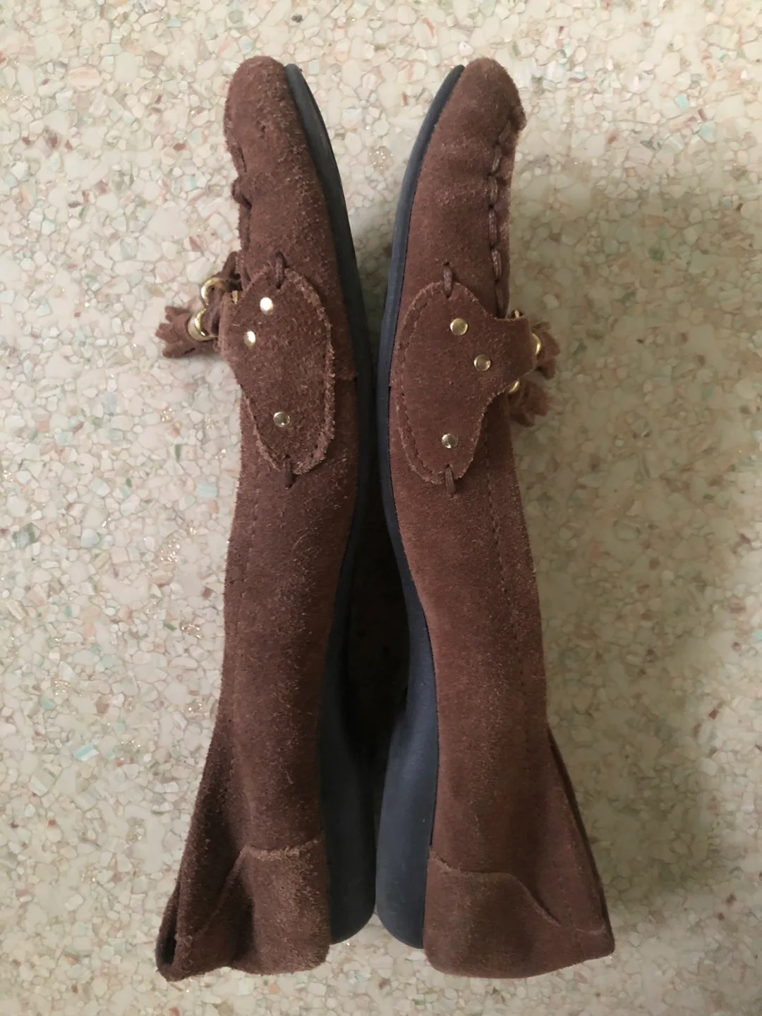 Women’s Brown Suede Loafers - Size 8 LIKE NEW JUST $4 image indicator(2)