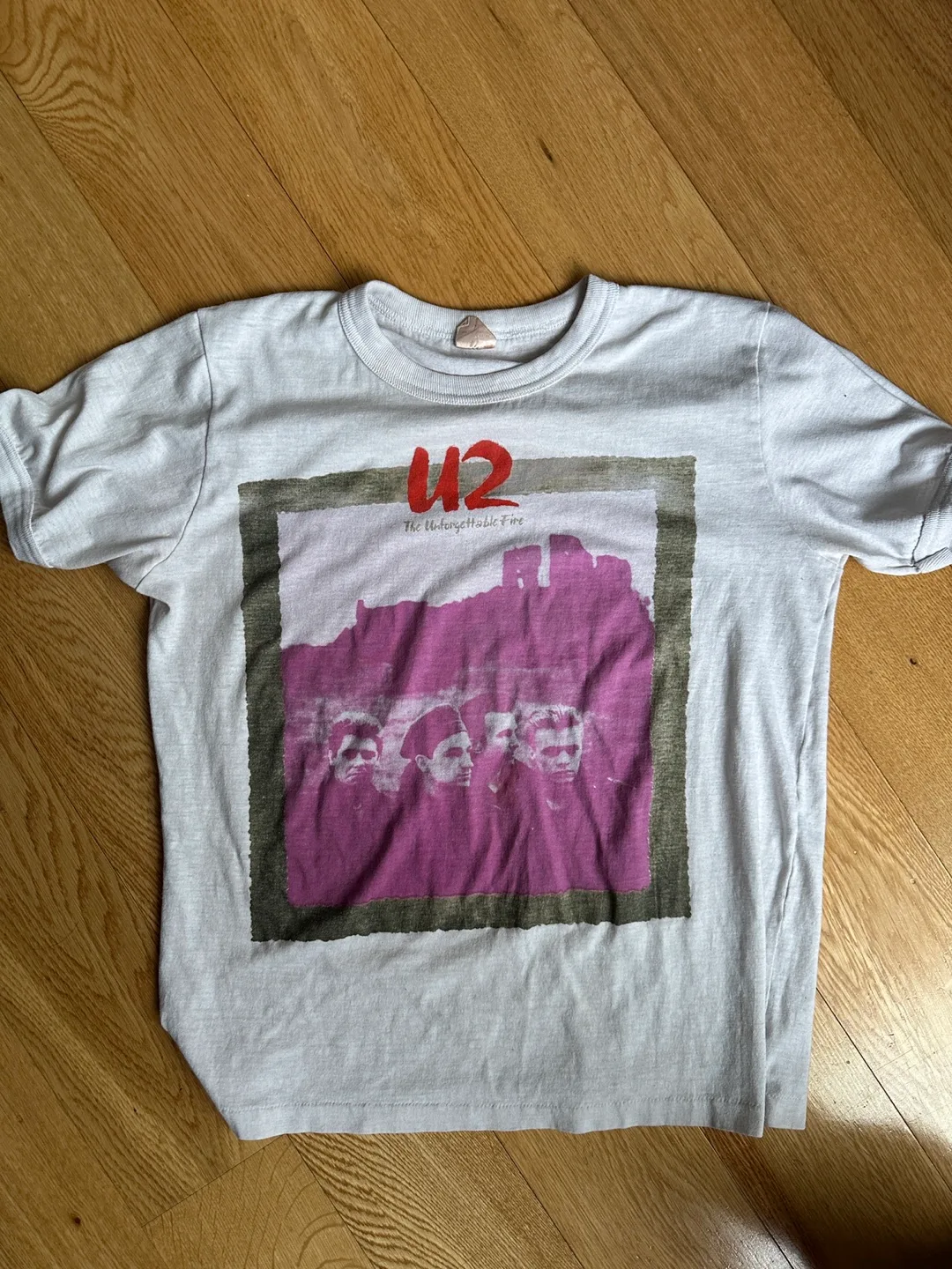 VINTAGE 1985 U2 ROCK CONCERT T SHIRT WOMEN SIZE SMALL thumbnail