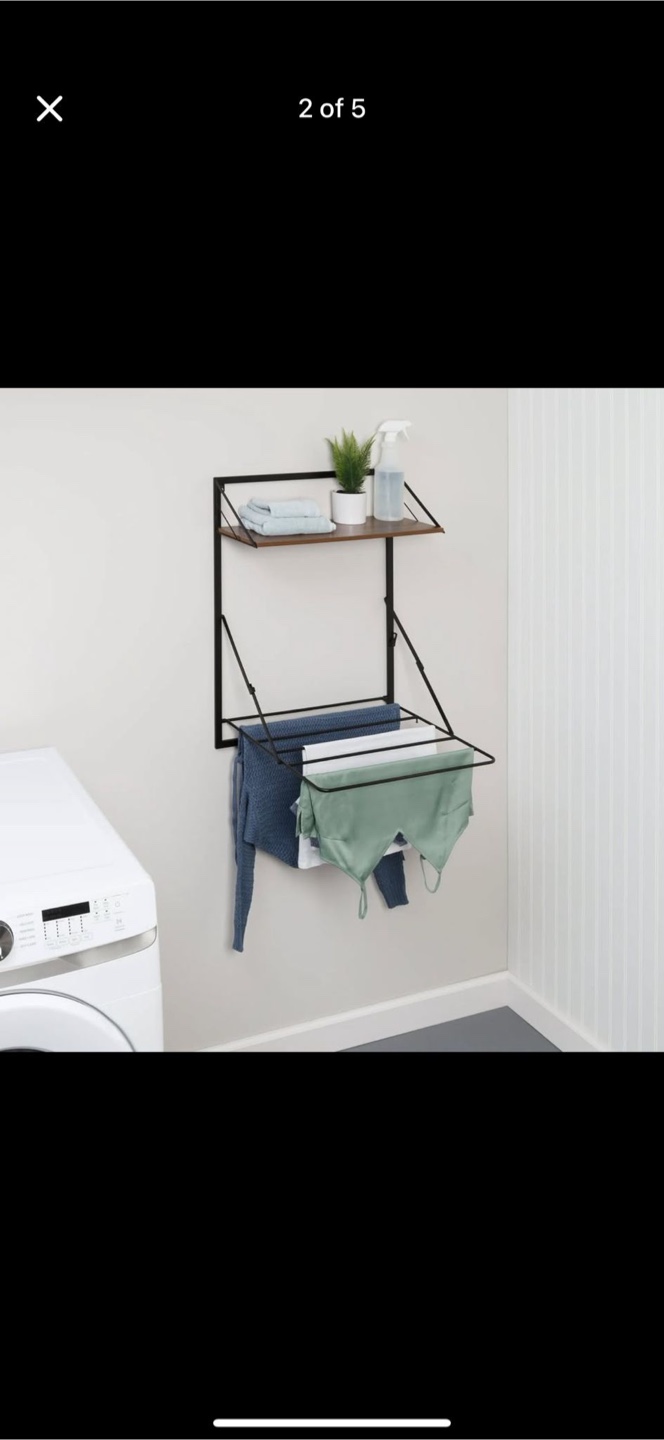 Wall Mounted Folding Clothes Drying Rack - photo 4
