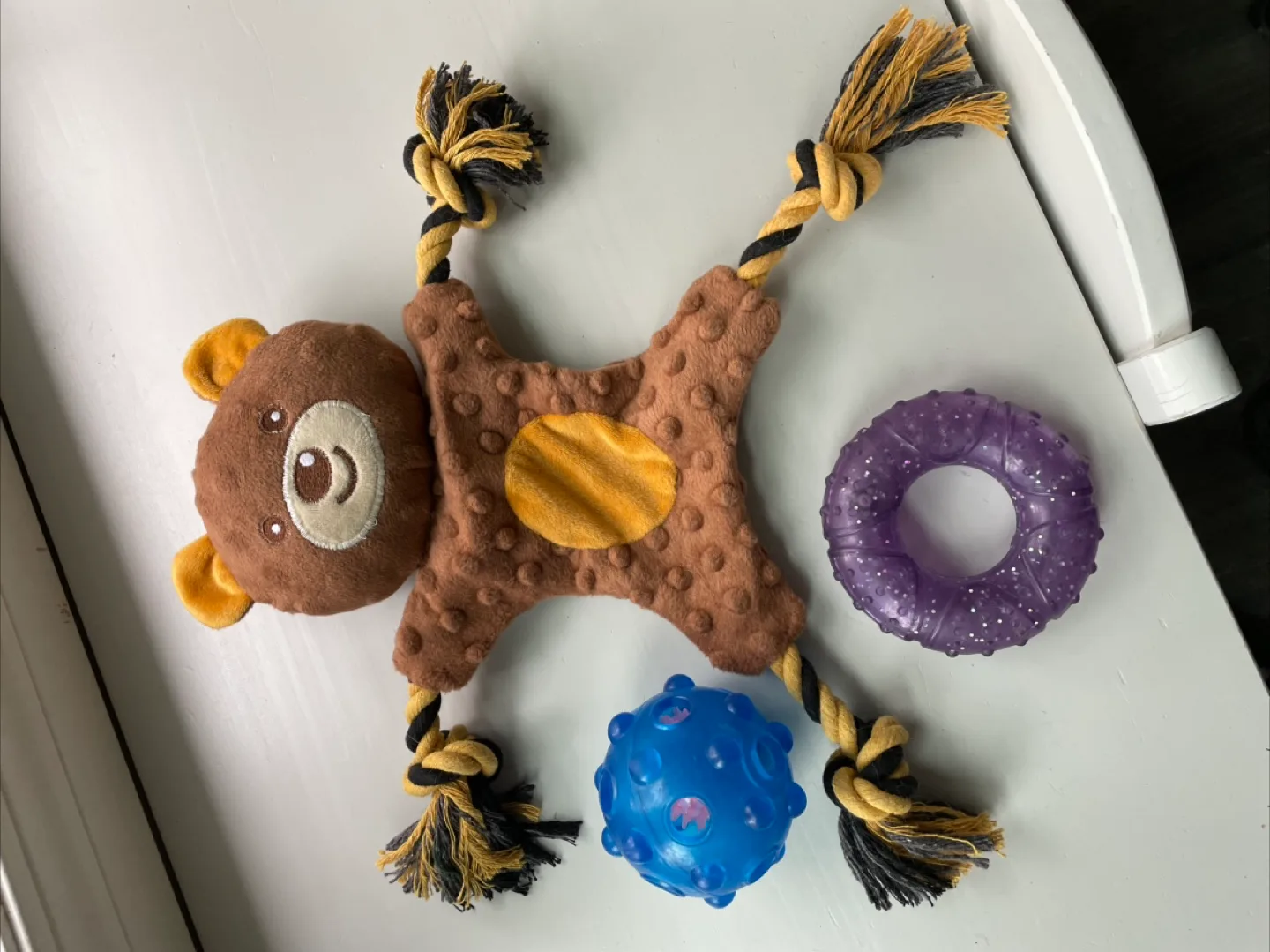 Dog Toys - Plush Bear, Rope, Ball thumbnail